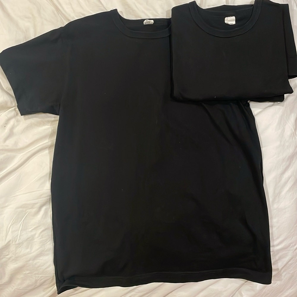 3Sixteen Heavyweight Black Tees 2 pack - Large